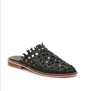 Free People - Mirage Woven Black Mules